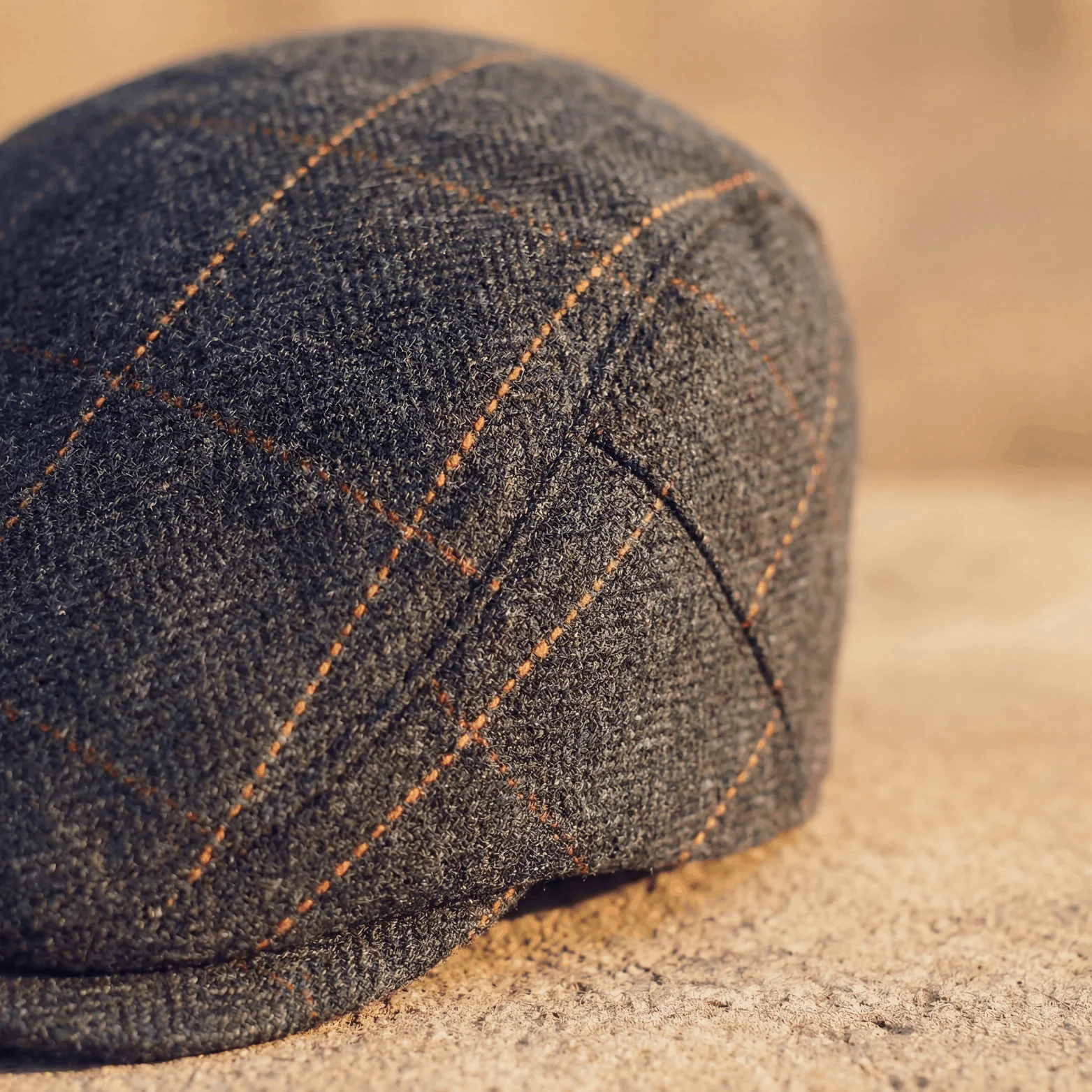 Pinstripe Herringbone Cap - Image 4