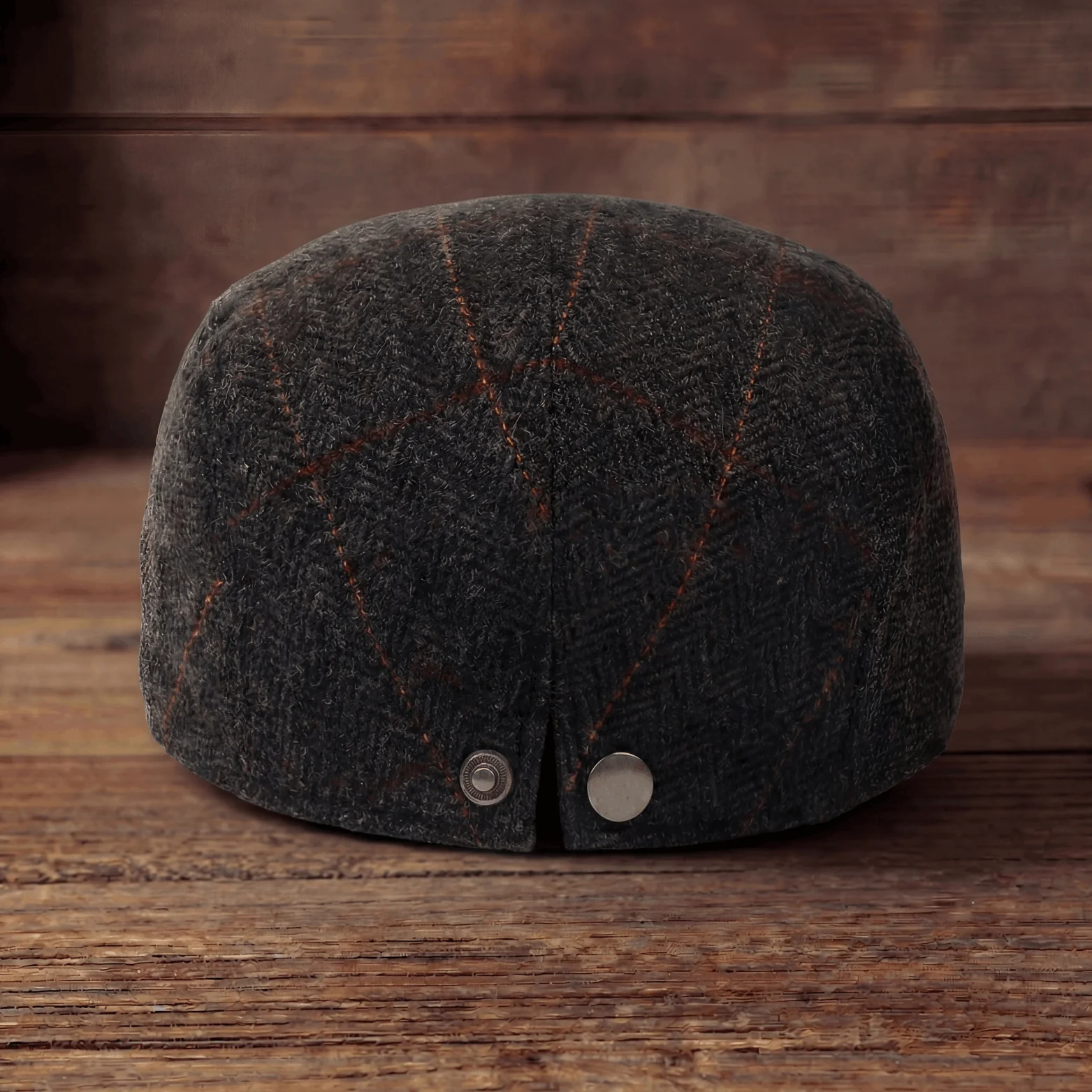 Pinstripe Herringbone Cap - Image 5